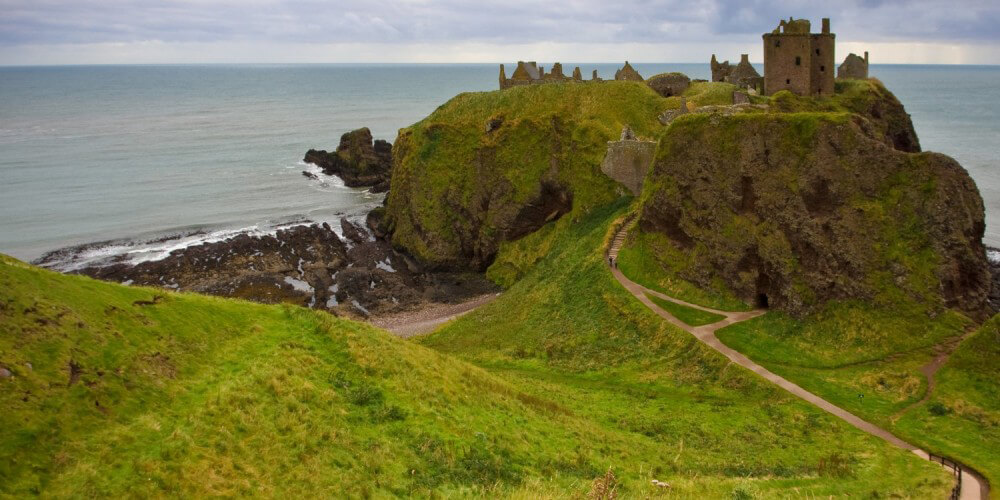 Dunnottar Castle in Aberdeenshire, Schottland