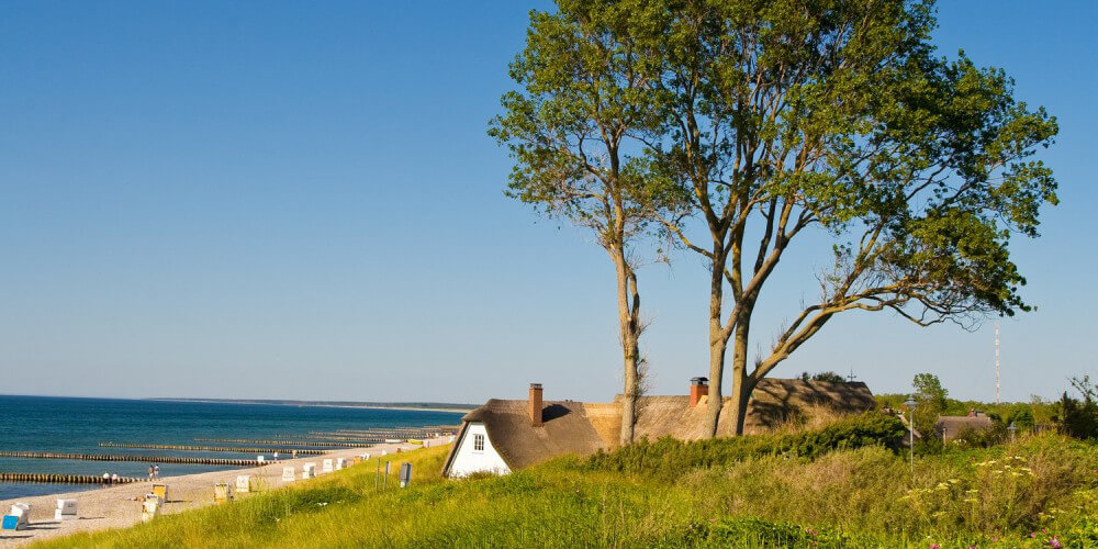 Ortsaufnahme Ahrenshoop, Ferienhaus am Strand und Meer