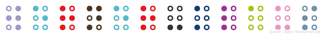 Werner-Klaus in Blindenschrift (Brailleschrift)