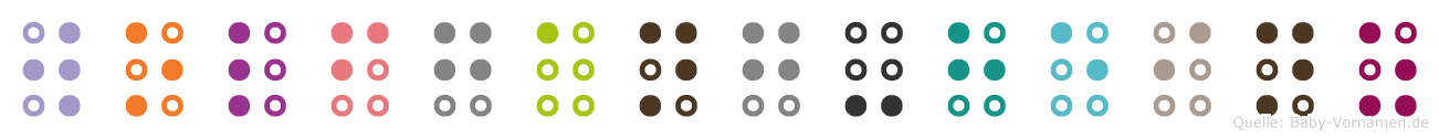 Wolfgang-Heinz in Blindenschrift (Brailleschrift)