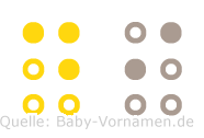 Di in Blindenschrift (Brailleschrift)