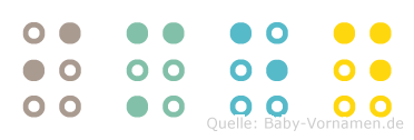 Imed in Blindenschrift (Brailleschrift)