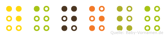Danova in Blindenschrift (Brailleschrift)