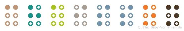Chaisson in Blindenschrift (Brailleschrift)