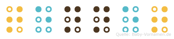 Tennet in Blindenschrift (Brailleschrift)