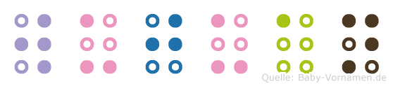 Wujuan in Blindenschrift (Brailleschrift)