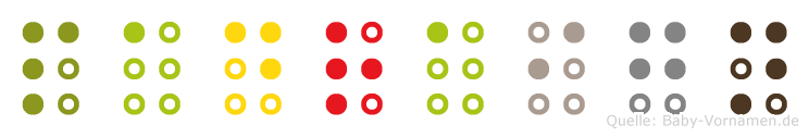Padraign in Blindenschrift (Brailleschrift)
