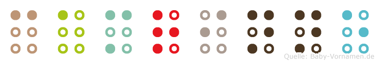 Camrinne in Blindenschrift (Brailleschrift)