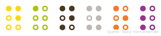 Danyol in Blindenschrift (Brailleschrift)
