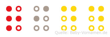 Ridd in Blindenschrift (Brailleschrift)