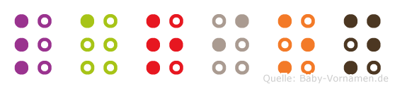 Larion in Blindenschrift (Brailleschrift)