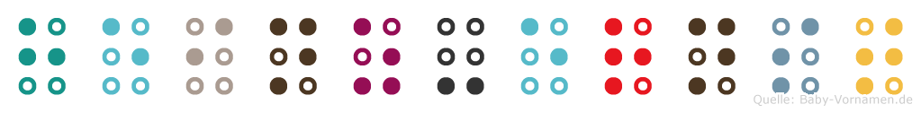 Heinz-Ernst in Blindenschrift (Brailleschrift)