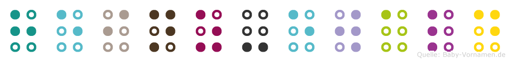 Heinz-Ewald in Blindenschrift (Brailleschrift)