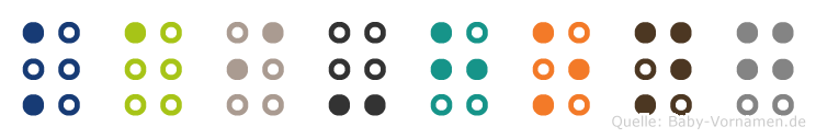 Kai-Hong in Blindenschrift (Brailleschrift)