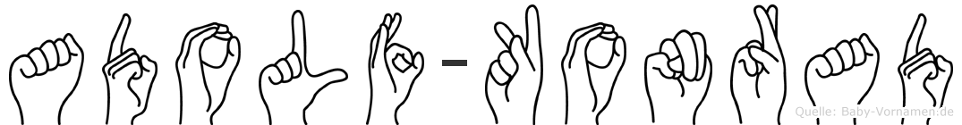 Adolf-Konrad im Fingeralphabet der Deutschen Gebärdensprache