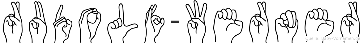 Rudolf-Werner im Fingeralphabet der Deutschen Gebärdensprache