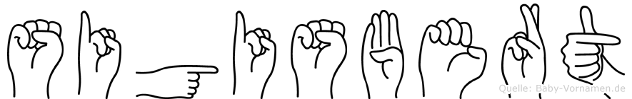 Sigisbert im Fingeralphabet der Deutschen Gebärdensprache
