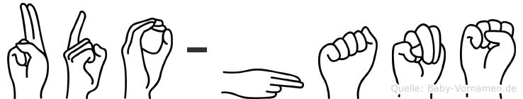 Udo-Hans im Fingeralphabet der Deutschen Gebärdensprache