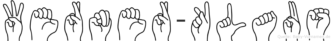 Werner-Klaus im Fingeralphabet der Deutschen Gebärdensprache