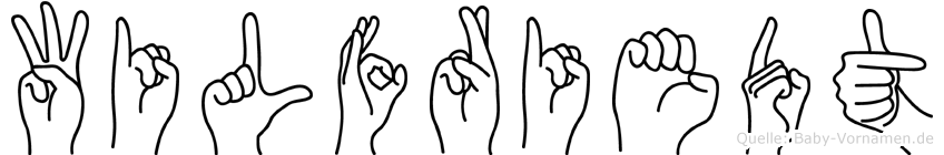 Wilfriedt im Fingeralphabet der Deutschen Gebärdensprache