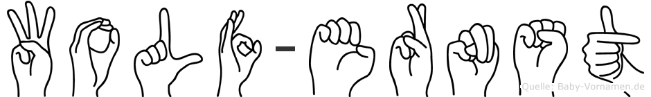 Wolf-Ernst im Fingeralphabet der Deutschen Gebärdensprache