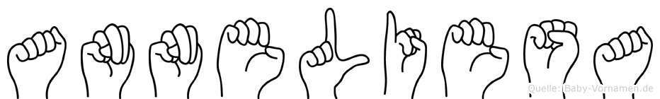 Anneliesa im Fingeralphabet der Deutschen Gebärdensprache