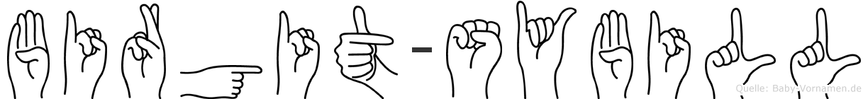 Birgit-Sybill im Fingeralphabet der Deutschen Gebärdensprache