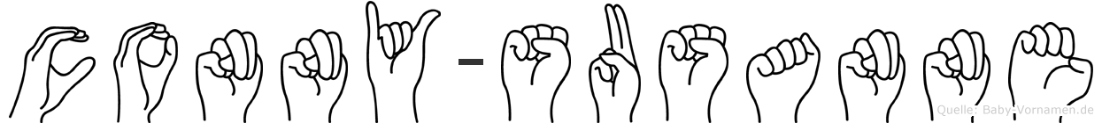 Conny-Susanne im Fingeralphabet der Deutschen Gebärdensprache