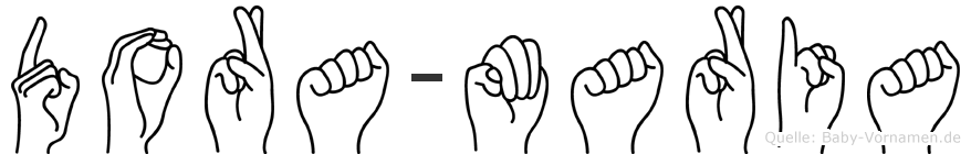 Dora-Maria im Fingeralphabet der Deutschen Gebärdensprache