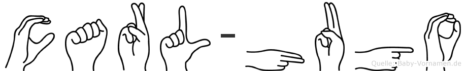 Carl-Hugo im Fingeralphabet der Deutschen Gebärdensprache