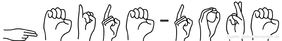 Heide-Dore im Fingeralphabet der Deutschen Gebärdensprache