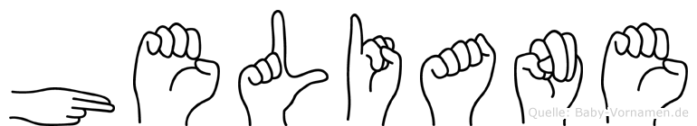 Heliane im Fingeralphabet der Deutschen Gebärdensprache