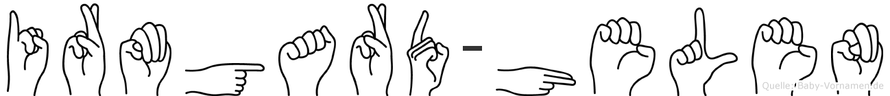 Irmgard-Helen im Fingeralphabet der Deutschen Gebärdensprache