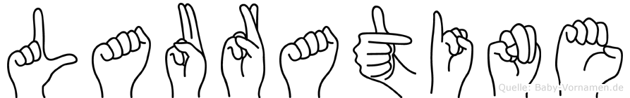 Lauratine im Fingeralphabet der Deutschen Gebärdensprache