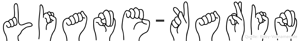 Liane-Karin im Fingeralphabet der Deutschen Gebärdensprache