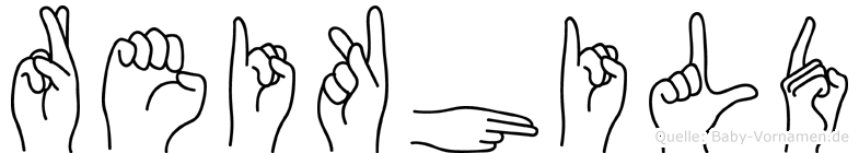 Reikhild im Fingeralphabet der Deutschen Gebärdensprache
