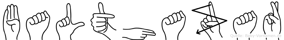 Balthazar im Fingeralphabet der Deutschen Gebärdensprache