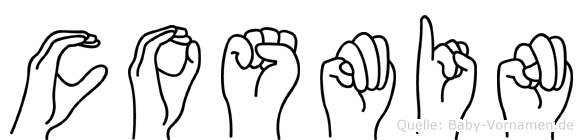 Cosmin im Fingeralphabet der Deutschen Gebärdensprache
