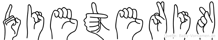 Dieterik im Fingeralphabet der Deutschen Gebärdensprache