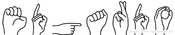 Edgardo im Fingeralphabet der Deutschen Gebärdensprache