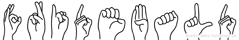 Fridebald im Fingeralphabet der Deutschen Gebärdensprache