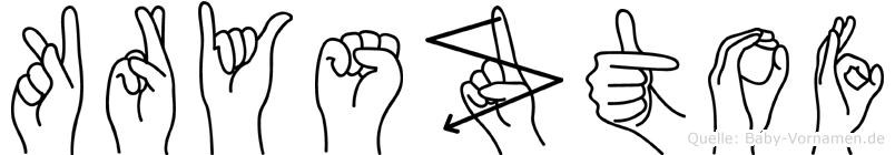 Krysztof im Fingeralphabet der Deutschen Gebärdensprache