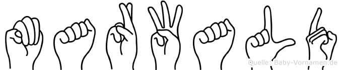 Marwald im Fingeralphabet der Deutschen Gebärdensprache