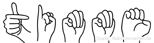 Timme im Fingeralphabet der Deutschen Gebärdensprache