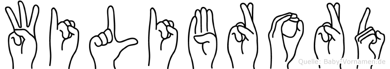 Wilibrord im Fingeralphabet der Deutschen Gebärdensprache