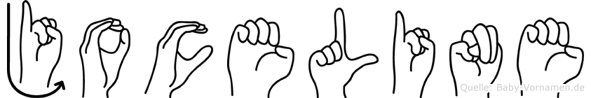 Joceline im Fingeralphabet der Deutschen Gebärdensprache