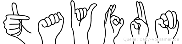 Tayfun im Fingeralphabet der Deutschen Gebärdensprache
