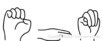 Ehm im Fingeralphabet der Deutschen Gebärdensprache