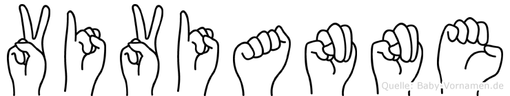 Vivianne im Fingeralphabet der Deutschen Gebärdensprache
