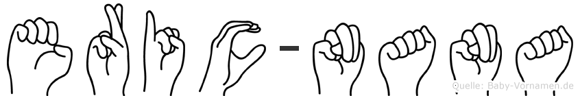 Eric-Nana im Fingeralphabet der Deutschen Gebärdensprache